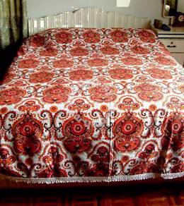 Retro Bedspread with Fringe - Double or Single Bed