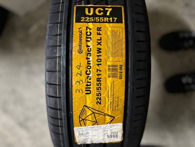 225 55 17 Conti UltraContact UC7 Tayar Baru +TCP