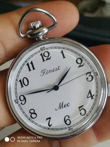 Vintage Mec Finest handwind pocket watch japan NOS