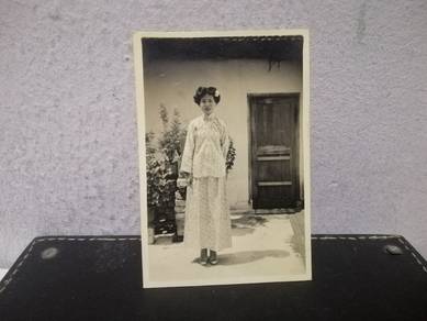 Vintage Photo A Young Beautiful Lady