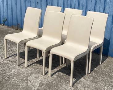 PVC Dining Chairs Combo 6 pcs / Kerusi Makan