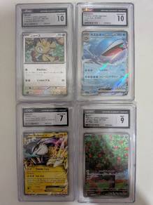 Pokemon Card 4x Original Graded Cards CGC Slab