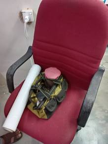 Red Mid High Back Roller Office Chair TC797