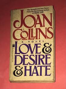 JOAN COLLINS - LOVE & DESIRE & HATE BOOK Buku