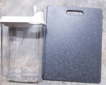 airtight container , chopping board & semua 