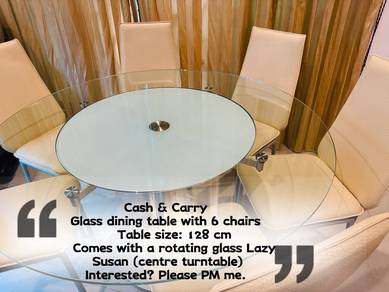 Glass Dinning Table & Chairs