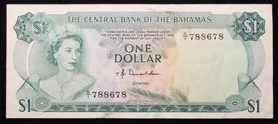 Bahamas 1 dollar 1974 - Pick P35a vf