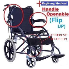 Flip Up Armrest Foldable Wheelchair