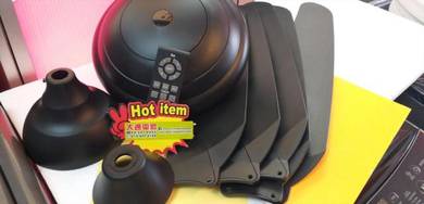 New 56" Remote Ceiling FAN BCF5B-DKBKJ1