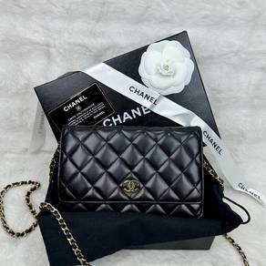 Chanel Black Lambskin WOC GHW