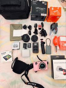 A6400 camera with lens