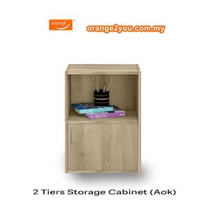 2 Tier Storage Cabinet - Aok, Rak buku,Bookcase,