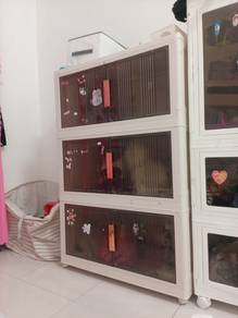 storage cabinet with wheel abs