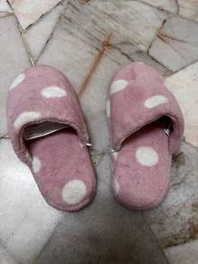 Pink Polka Dot Slippers