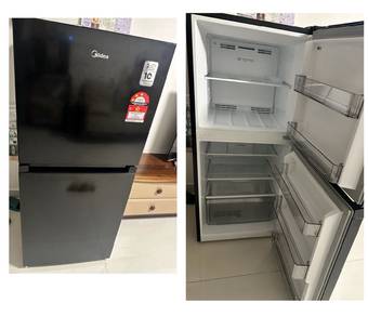 MIDEA 2-Door Refrigerator (Black) – Excellent Cond