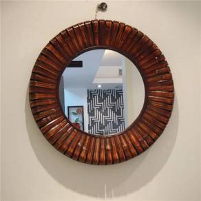 Teak Round Wall Mirror RWM-005