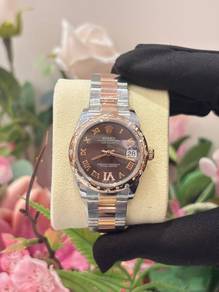 2016 Rolex Datejust 31 Half 18k750 Rose Gold