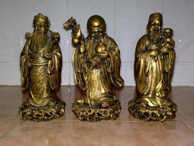 Patung oriental foo luk sau figurines