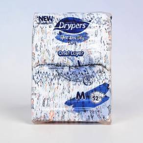 Drypers Wee Wee Dry M Size (52pcs) | Baby Diapers