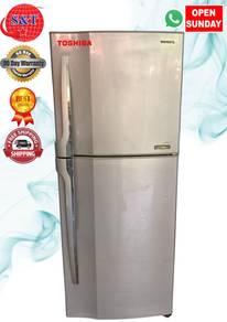 Fridge DOUBLE DOOR TOSHIBA SILVER COLOURE