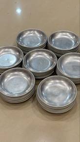 80pcs Small Metal Plates for Serving (Dim Sum)