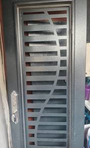 Security Door Single series Lase Cut Art (Left)