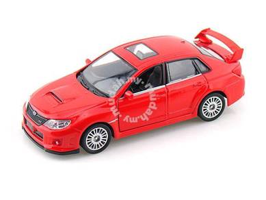 Subaru WRX STI (red) diecast model car