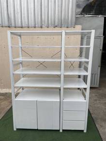 YA78C Rak Kayu Pameran Wooden Display Shelf Rack