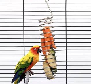 Metal Pet food holder hanging rack bowl storage