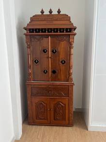 Solid teak prayer altar