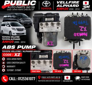 Toyota Vellfire / Alphard ANH20 GGH20 Abs Pump XZ