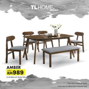 Table + 4Chair & Bench