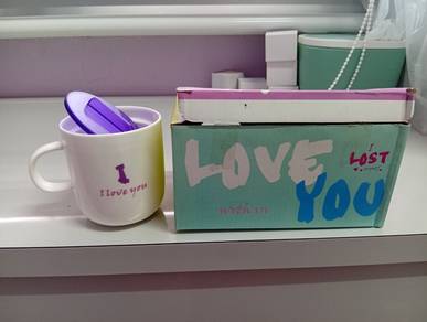 Tea Cup With " I Love You " Wording