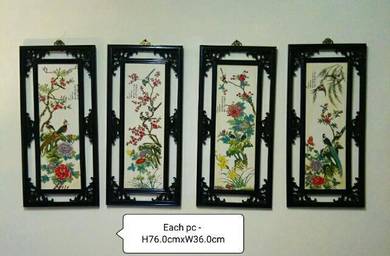 Vintage set of 4pcs wall mounted panels