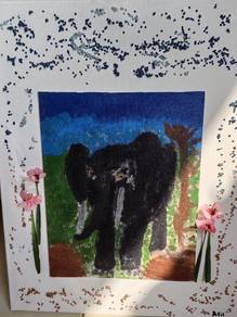 Elephant In The Forest 3D Painting