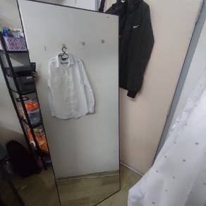 Cermin Stand Gantung Panjang Mirror Wall Nipis Din