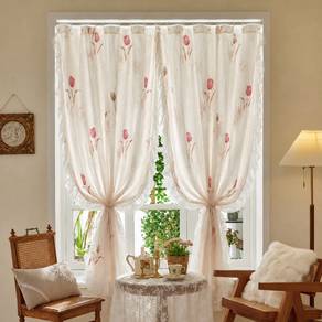 Elegant Floral Curtain 1pcs
