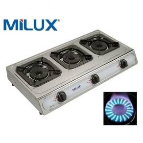 Milux 3-burner gas cooker