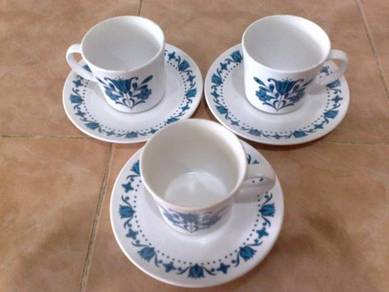 Cawan antik antique noritake Japan cup saucer 3