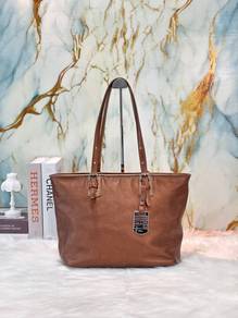 Longchamp Metallic Brown Leather Shoulder Bag