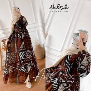 Ana Maxi printed Leopard dress modern dress