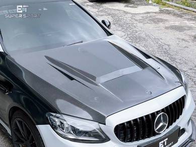 Mercedes W205 Bonnet Hood Diffuser Fender Carbon