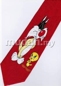Sylvester Cat Tweety Bird Looney Tunes R Neck Tie