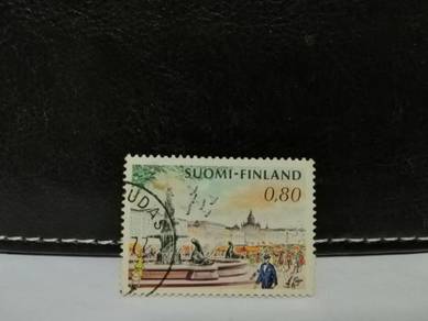 1976 Finland Stamp Helsinki Fountain Statue