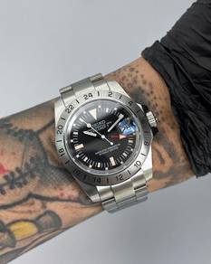 Custom Seiko Mod 39mm Black Explorer II Steve