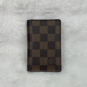 LV Pocket Organizer Cardholder Brown Damier