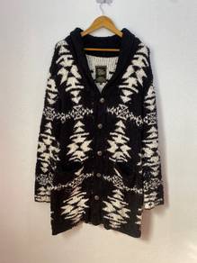 Karl Kani Vintage Tribal Pattern Knit Cardigan