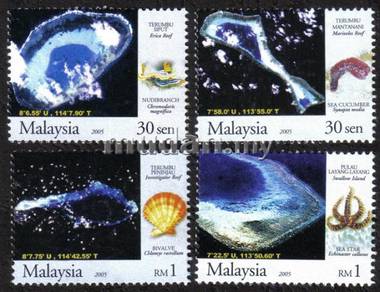 Malaysia 5 Islands Reefs South China Sea Stamp S