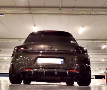 Volkswagen vw scirocco R carbon rear diffuser