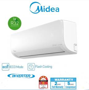 Midea 1hp INVERTER air cond free install (NEW)